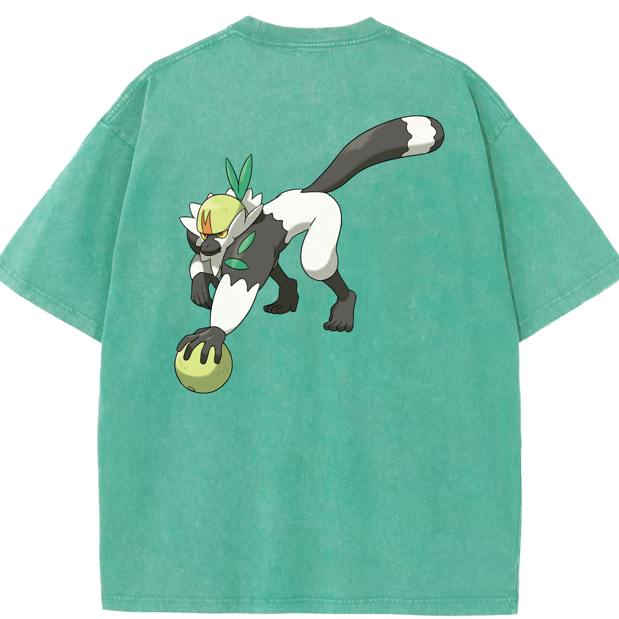 （画像用） ポケットモンスター Pokémon 綿100% ヴィンテージ風 半袖Tシャツ（背面プリント）